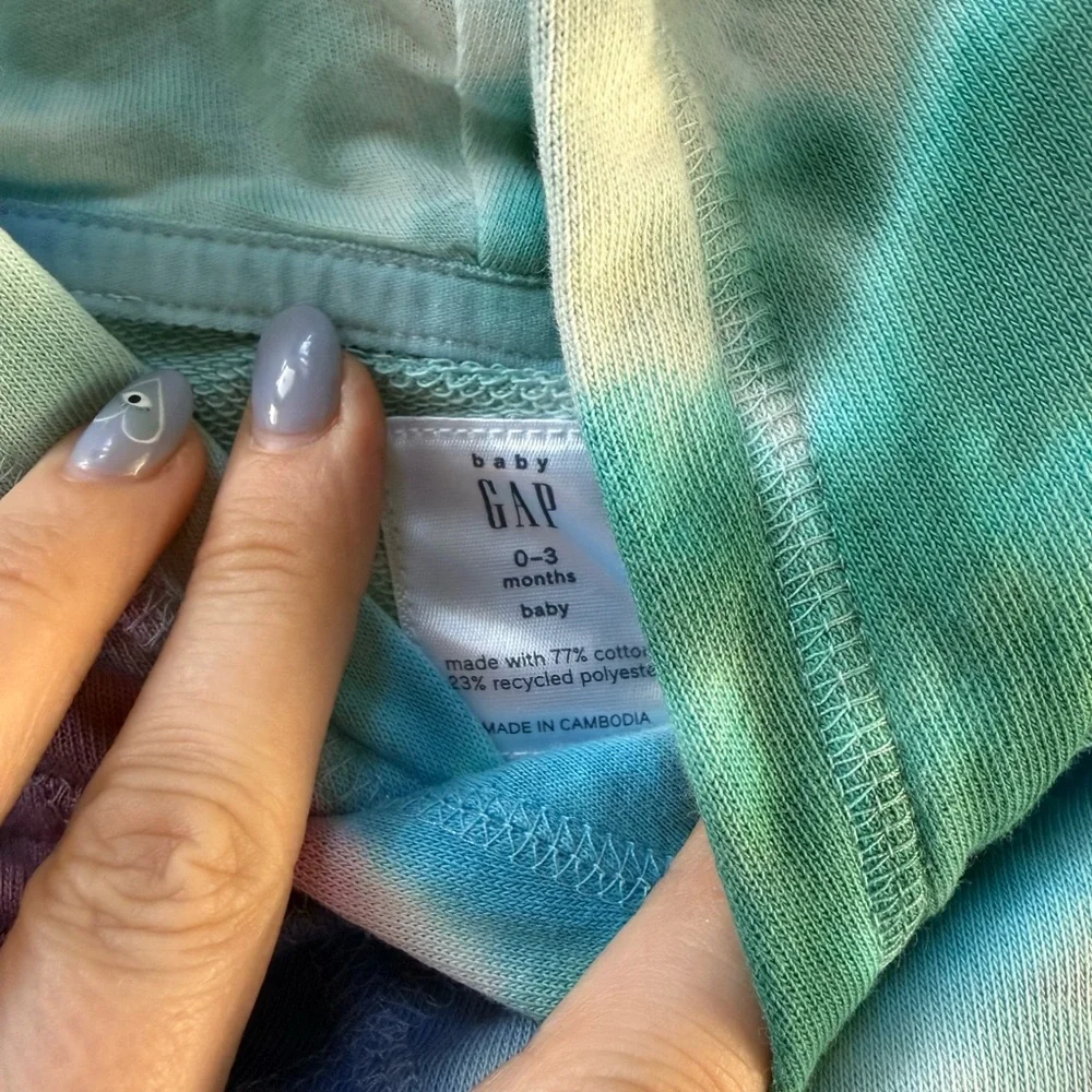 GAP Tie-Dye Hoodie - Size 0-3 Months